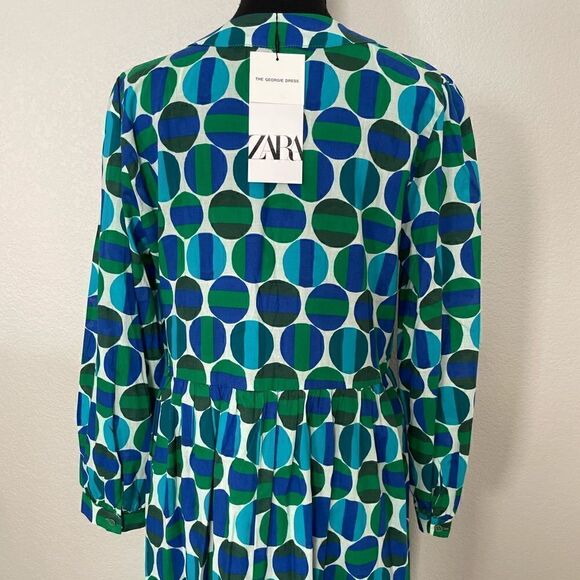 NWT Zara Printed Midi Dress - Picture 12 of 15